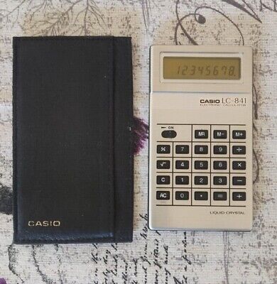 Very Rare Vintage Casio LC-841 Liquid Crystal Electronic Calculator - WORKING