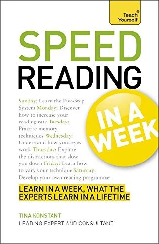 SPEED READING IN A WEEK: TEACH YOURSELF By Tina Konstant **BRAND NEW**