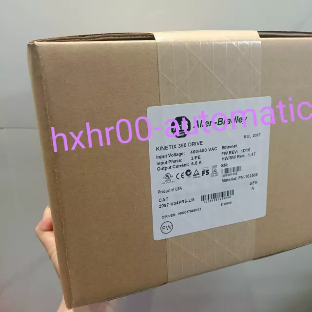 New Allen-Bradley 2097-V34PR6-LM Kinetix 350 3.0kW Servo Drive AB 2097-V34PR6-LM