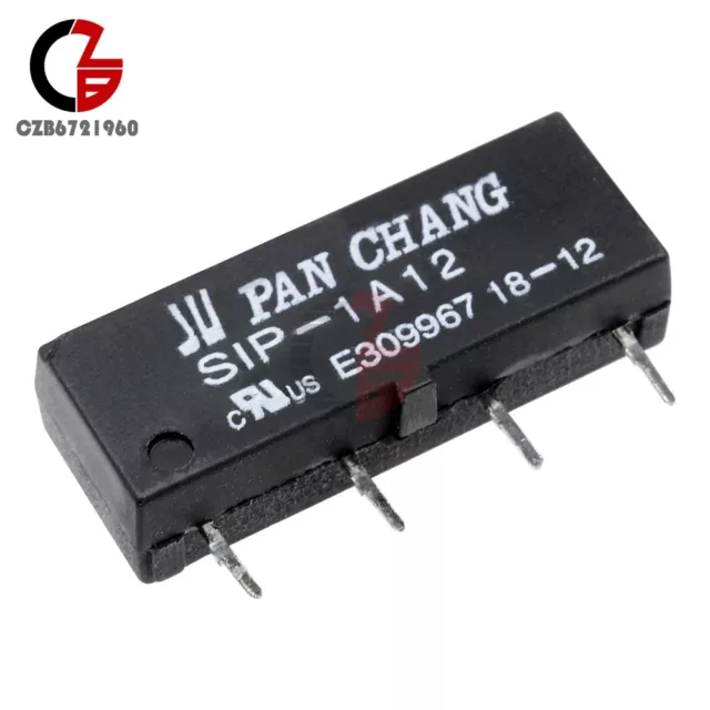 5PCS SIP-1A12 Relay Reed 12V Switch Relay 4PIN for PAN CHANG Relay