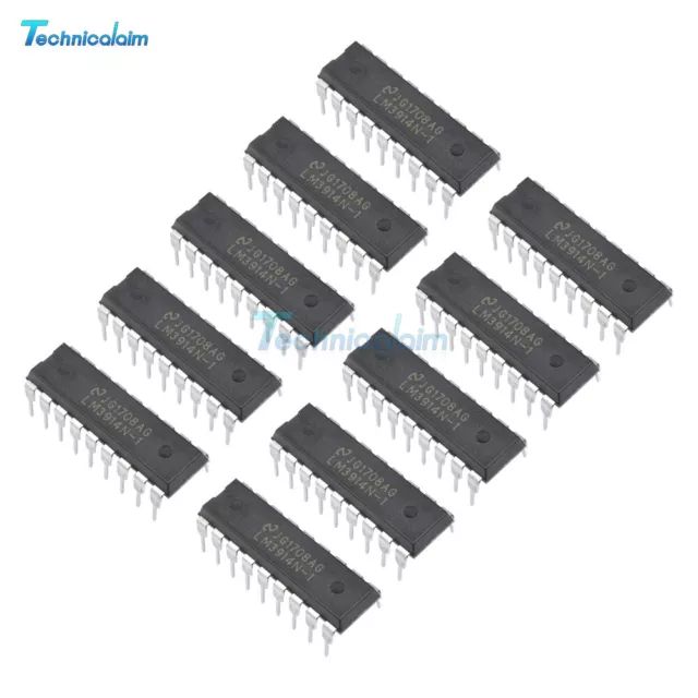 10PCS LED Display Driver IC NSC DIP-18 LM3914N-1 LM3914N-1/NOPB IC