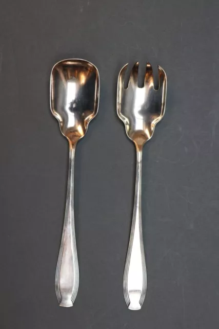 WMF Salatbesteck zweiteilig - Jugendstil - versilbertes Metall - W29 WMF Salatbesteck zweiteilig - Jugendstil - versilbertes Metall - W29
