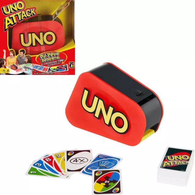 Mattel Game Uno Attack Extreme Card Game 7 years old & up Battery Powered GXY78