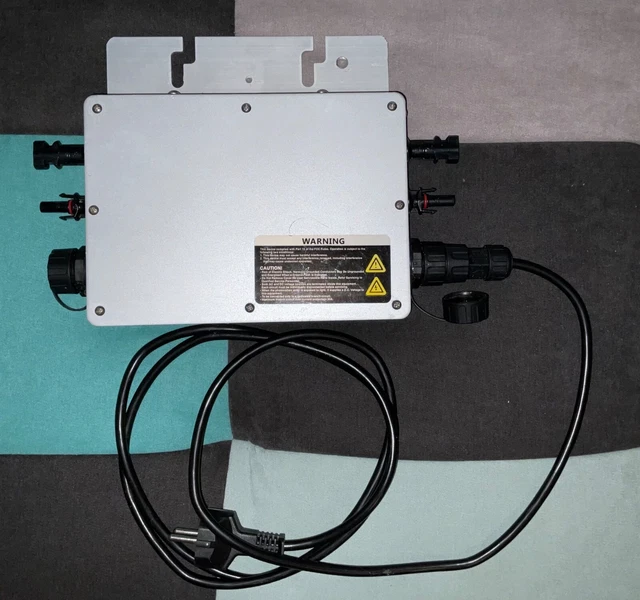 Inverter 600W Micro Inverter Solare WVC 600W - Per Pannelli Solari, IP65 Impermeabile, Tensione 22-50VDC, Alta Efficienza MPPT Energia Solare