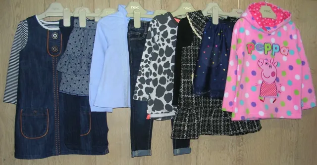 NEXT BLUEZOO MAYORAL PEPPA PIG etc Girls Bundle Dress Tops Jeans Age 2-3 98cm