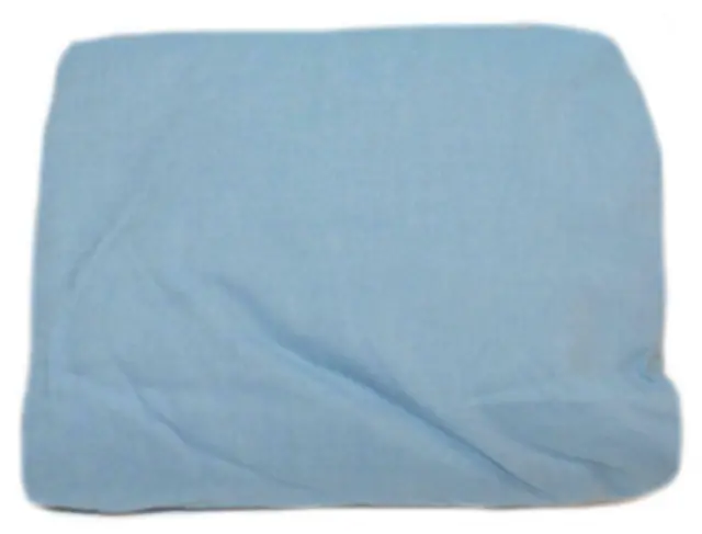 RALPH LAUREN Home Lake Blue Chambray KING FITTED SHEET NEW