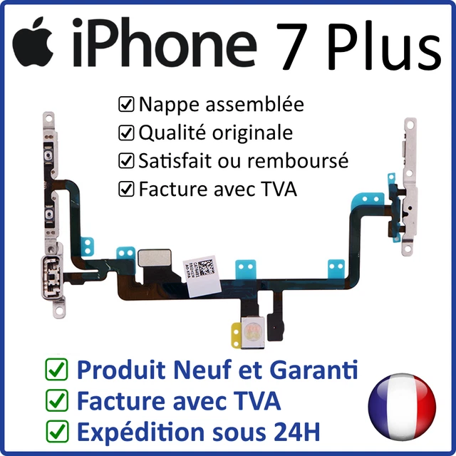 Iphone 7 Plus - Nappe Des Boutons Power Off Volume Mute Assemblée Avec Supports