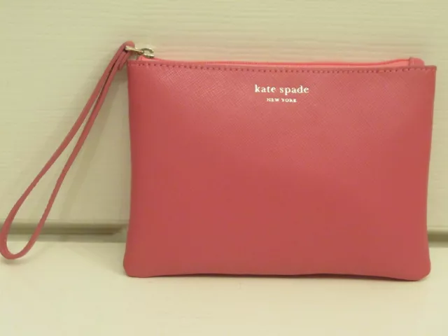 Kate Spade New York Barbie pink zipped wristlet wallet clutch bag