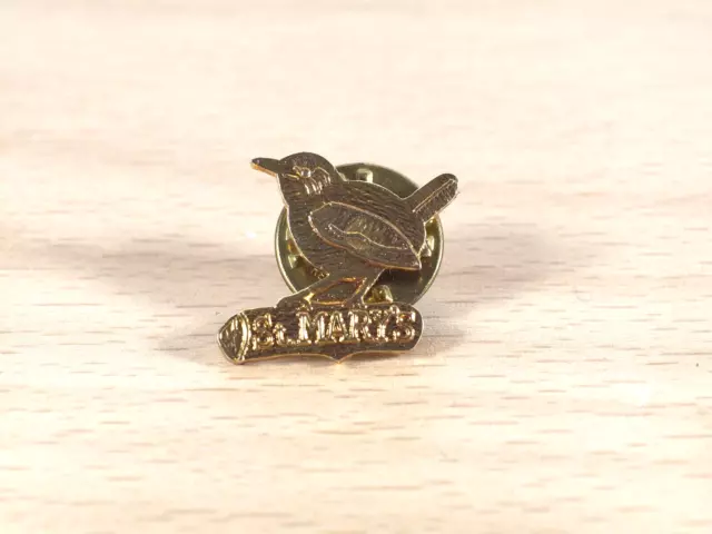 Vintage Brass Pin Hat Badge St Mary's Bird