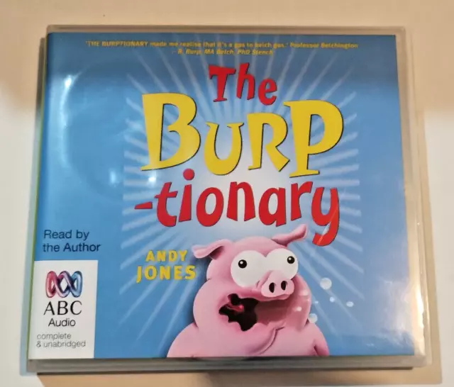 The Burptionary [Audio Book] by Andy Jones (Broken Case) See Photo's *FREE POST* 2