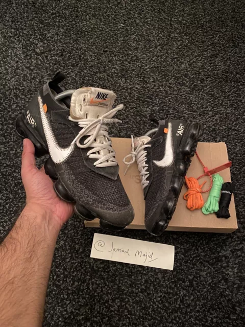 NIKE AIR VAPORMAX X Virgil Abloh The Ten Off White Size 8.5 Uk