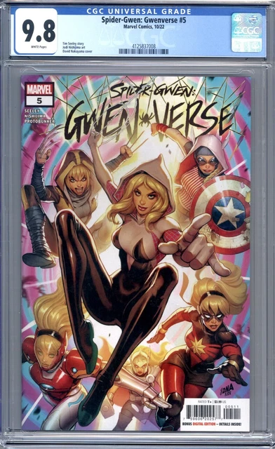 Spider-Gwen: Gwenverse #5 David Nakayama Cover 1st Print Marvel Comics CGC 9.8