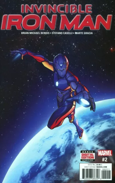 The Invincible Iron Man #2 RIRI WILLIAMS Ironheart Marvel Comics 2016