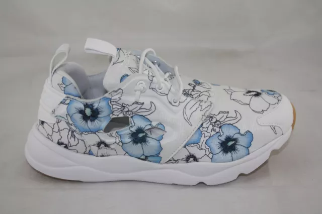 WMNS Reebok BD1098 Furylite FG Fashion Sneaker FLORAL BLOOM  WHITE BLACK GUM