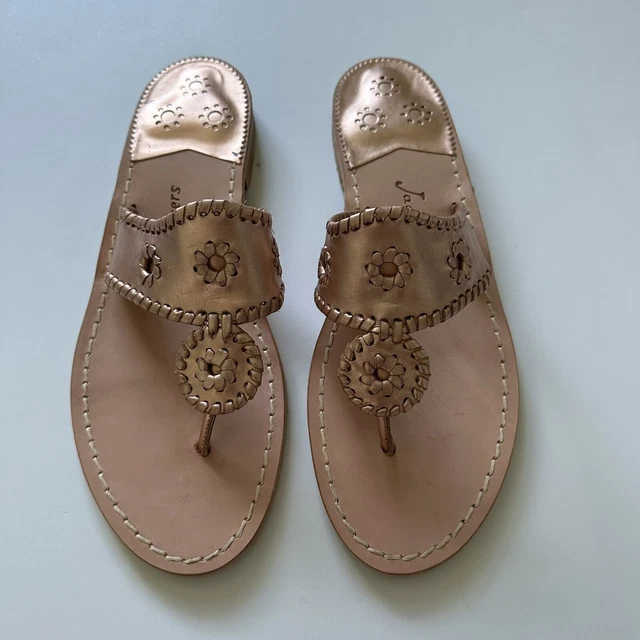 Jack Rogers Rose Gold Sandals Size 11