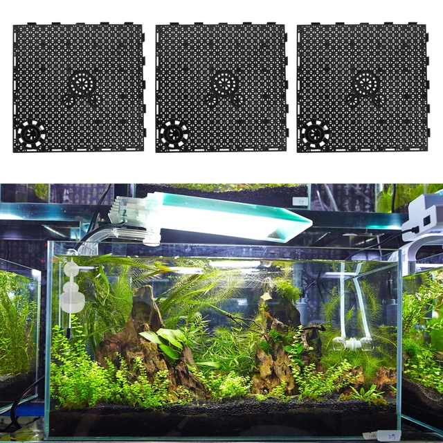 12 Pcs Fish Tank Filter Plate Pvc Bottom Board Glass Aquarium