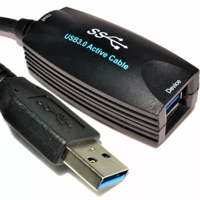 5m USB 3.0 Superspeed Macho A a Hembra Repetidor Activo Cable Alargador [006105]