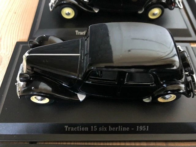 Citroën Traction 15 six berline 1951 Saga des tractions Atlas n°41 Norev UH