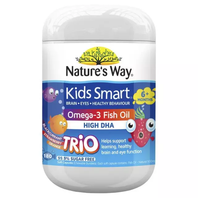 Nature's Way Kids Smart Omega3 Fish Oil Trio 120 Capsules