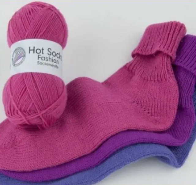 Hot Socks Fashion 4fach uni Sockenwolle 50 g