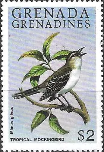 Timbre Oiseaux Grenade Grenadines 345 ** (72307ER)