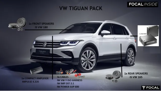 ORIGINAL VW TIGUAN II (MQB) kit diffuseur arrière tuning spoiler noir chrome  OEM EUR 469,90 - PicClick FR