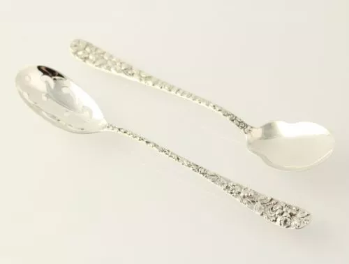 Baltimore Silversmiths Sugar Spoon & Pierced Tablespoon - Sterling Silver Set