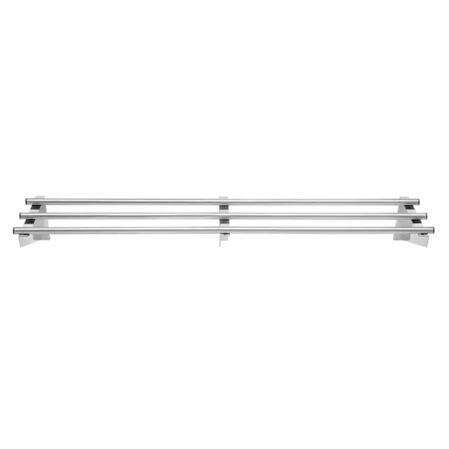 Pipe Wall Shelf 1500x300x225mm Vogue Stainless Steel Kitchen Shelving Shelves
