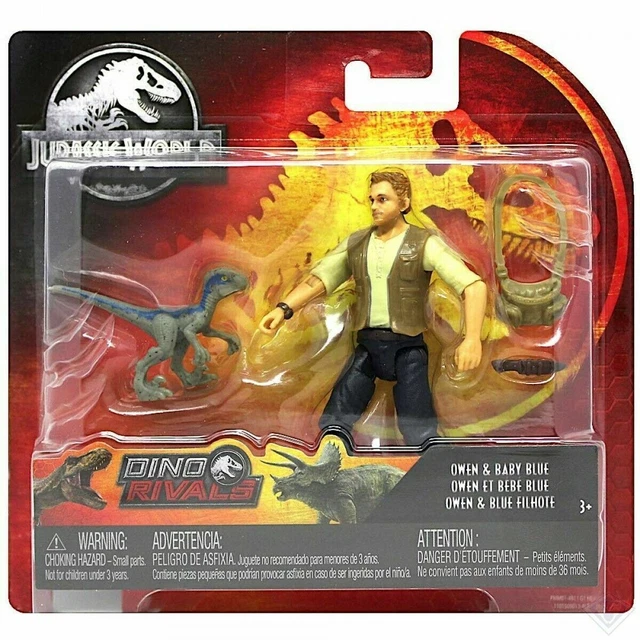 JURASSIC WORLD DINO Rivals FMM01 NOUVEAU Figurine Jouet Owen Baby Blue