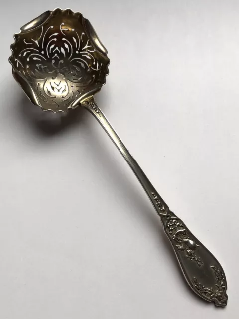Superbe ancienne CUILLERE SAUPOUDREUSE en ARGENT MASSIF