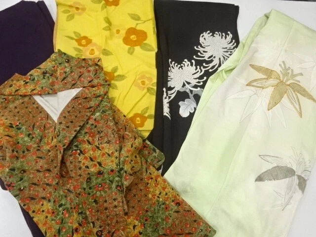 44628# Japanese Kimono / Antique Kimono / Set Of 5