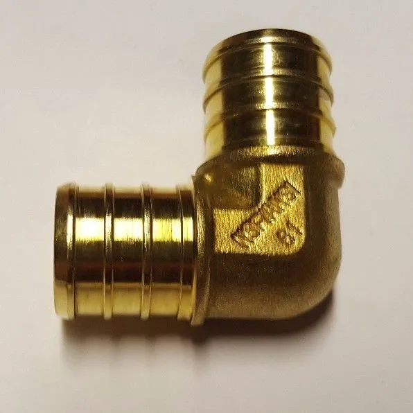 100 Pieces 3/4" Pex Elbow - Brass Crimp Fittings (Lead-Free)