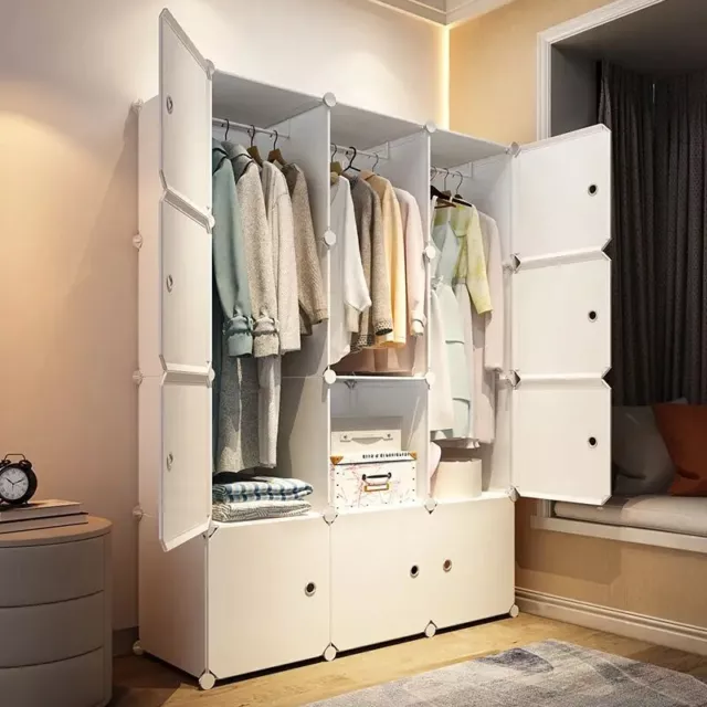 Bedroom Furniture Simple Wardrobe Cabinets Dressers Cube Storage Locker Closet