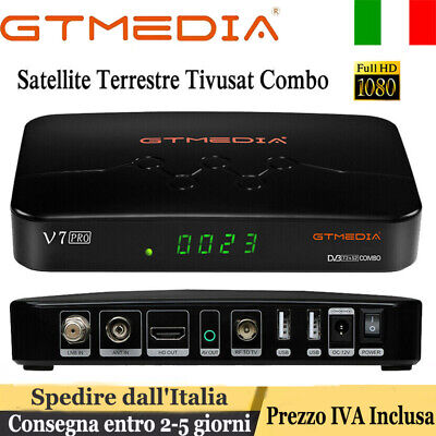 SAT Decoder Combo Tivusat HD Satellitare Tv Sat e Digitale Terrestre Dvb-T2/S2/S2X 