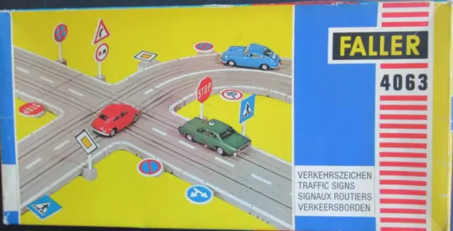 Faller ams Verkehrszeichen in OVP Art Nr 4063