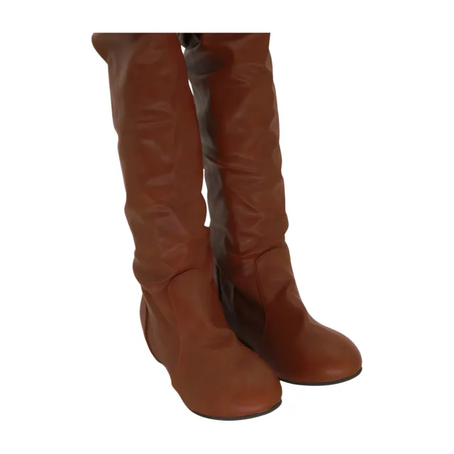 ROSY Brown Knee-High Slouchy Boot Womens Shoes, Brown, Size 8.5