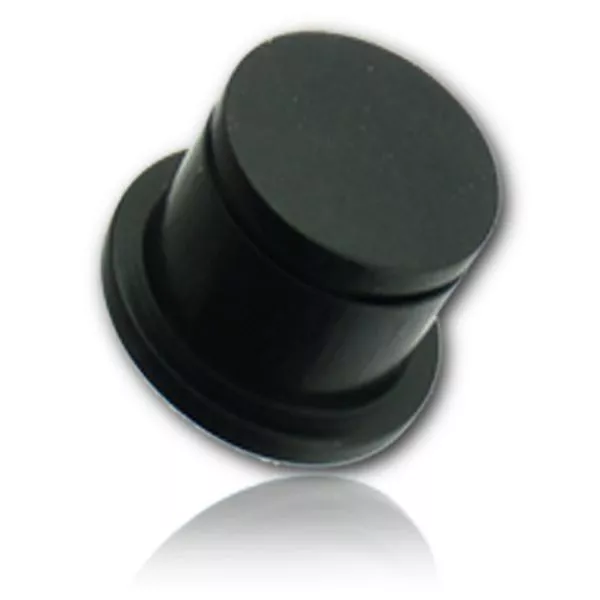 Pair Concave Single Flare Ebony Wood Plugs Tunnel Gauges Gauge Organic Plug 2
