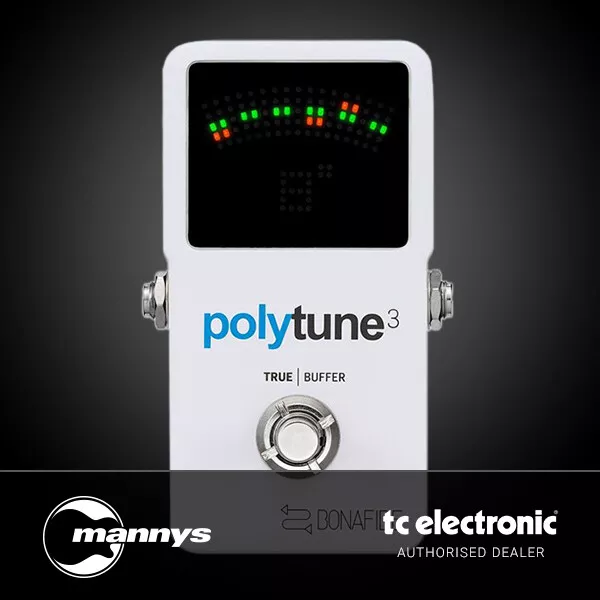 TC Electronic PolyTune 3 Poly-Chromatic Tuner w/ Built-In Buffer