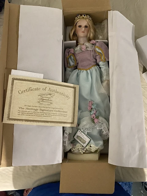 18" Fairy Tale Princess Doll The Heritage Signature Collection Porcelain w/COA