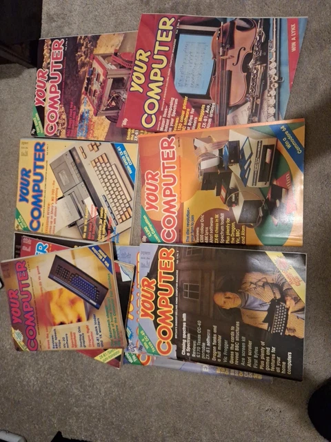 YOUR COMPUTER MAGAZINE- 10 Issues 1983-4 Spectrum, Commodore, Bbc Etc £ ...