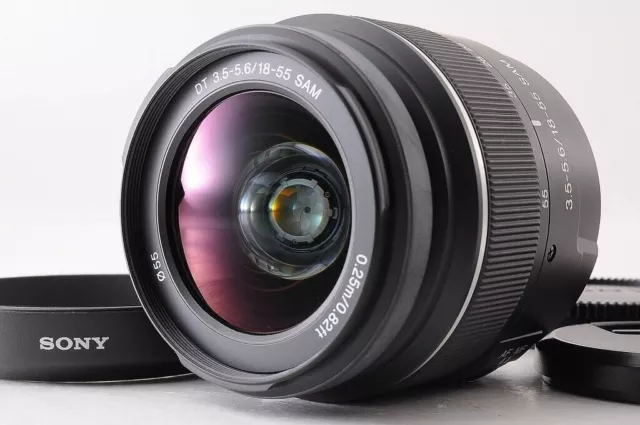 【TOP MINT+】Lente SONY DT 18-55 mm F/3.5-5.6 SAM SAL1855 para montura A +...