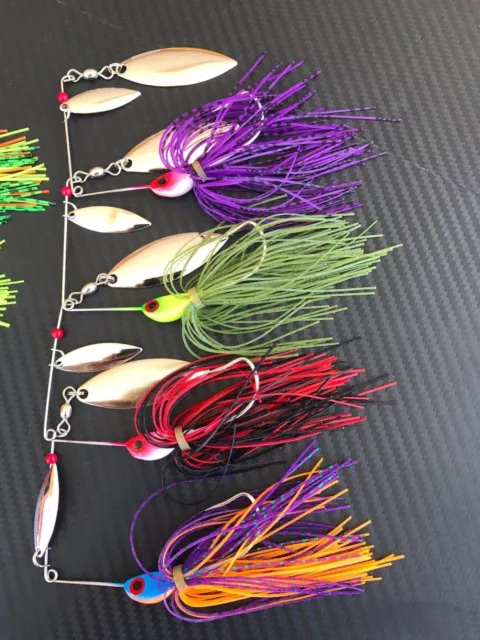 4x Spinnerbaits Colorado 1/2oz Spinner Baits Spinners Spoons Yellowbelly Cod 2