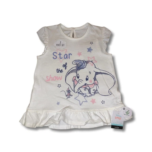 Babies Disney 2 Piece Baby Dumbo set Leggings Top 12-18 Months