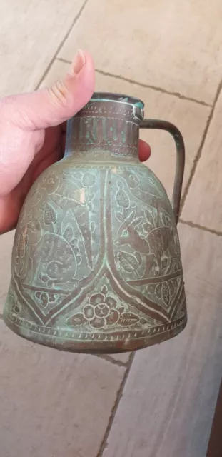 VERSEUSE PERSE ANCIENNE A KAWA ART ISLAMIQUE ART KADJAR XIXemeS OLD COPPER IRAN