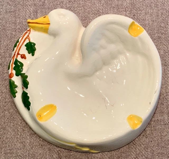 RARE Cendrier Vide poches Publicitaire Champagne Canard Duchêne faïence Ashtray