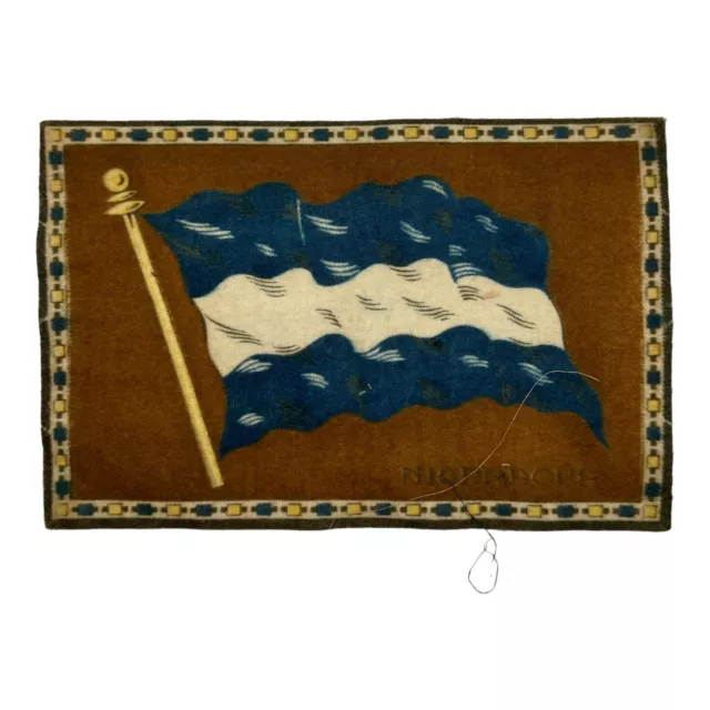 Antique Nicaragua Flag Tobacco Felt 8”x5.5”