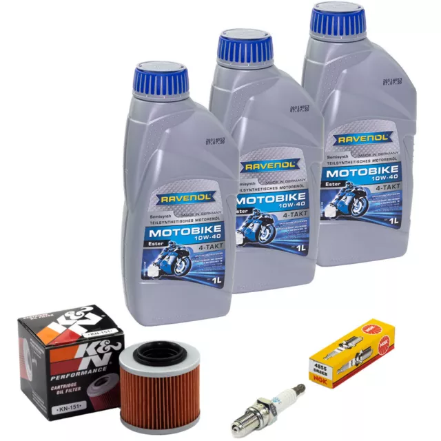 Aceite Kit 3L Inspección para Aprilia Pegaso 650 Ej. Garda 01-04 Filtro de Bujía