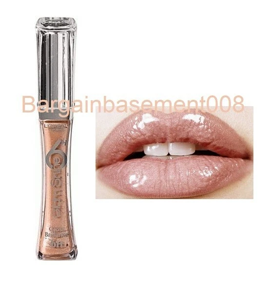 L'OREAL GLAM SHINE 6 Hour Lip Gloss 300 Golden Tattoo £7.99 PicClick UK