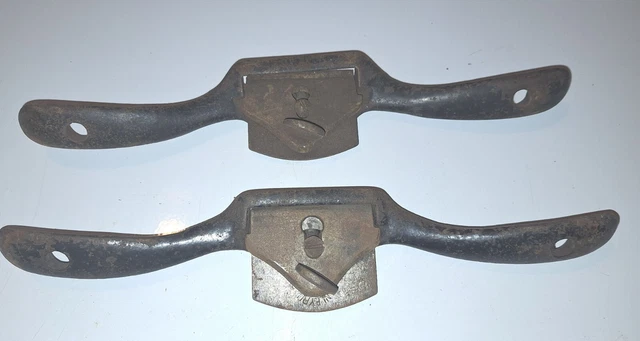 Vintage Stanley No. 51 Spokeshave Plane with one unbranded tool.