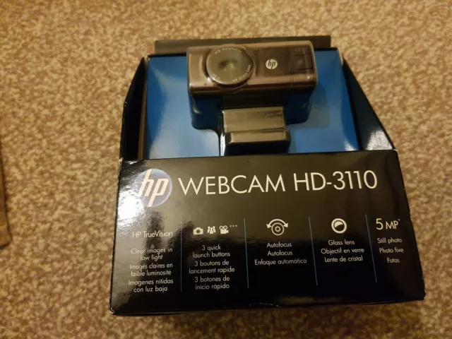 HP Webcam HD-3110-720P Autofocus With TrueVision - NEW